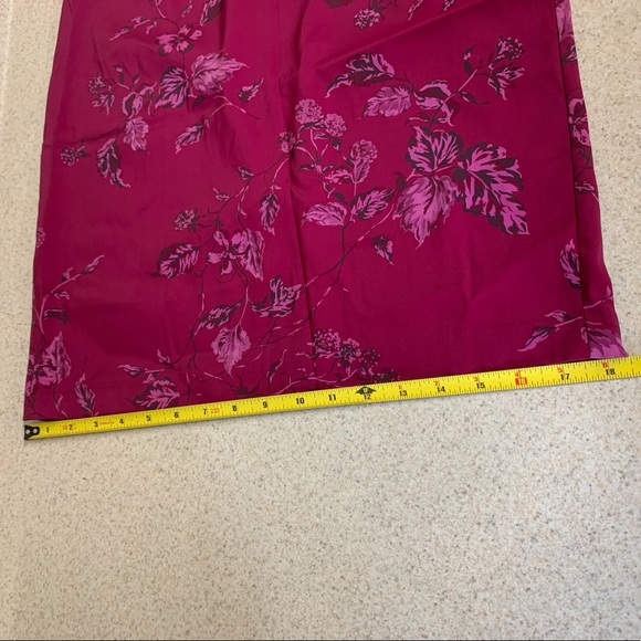 Express Magenta Floral Patterned Skirt - sz 5/6 - Picture 8 of 9